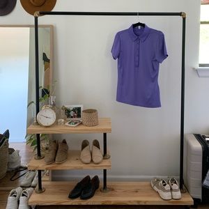 UA purple golf polo